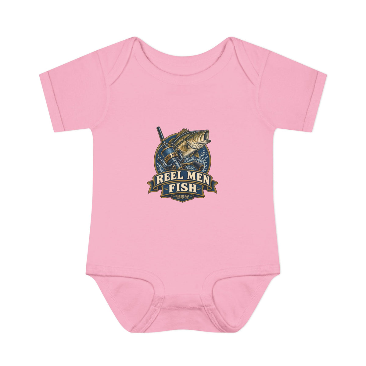 Reel Men Fish Baby Onesie