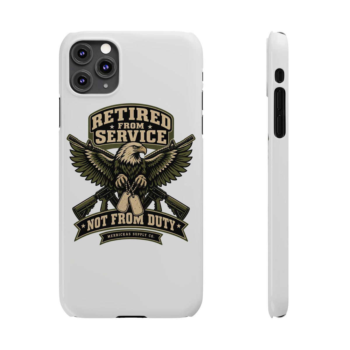 Retired From Service Not From Duty Phone Case