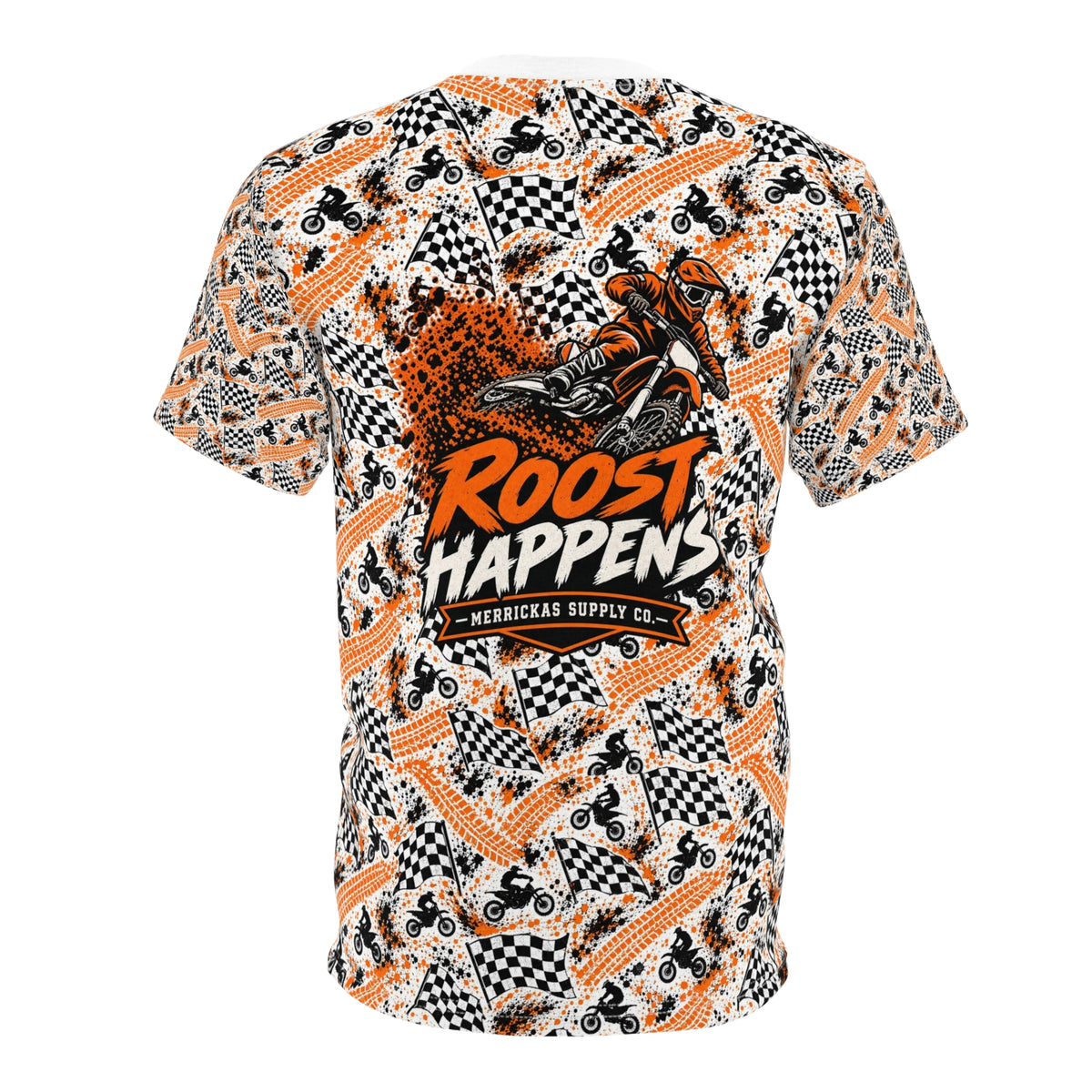 Checkered Flag Moto All-Over Print Tee