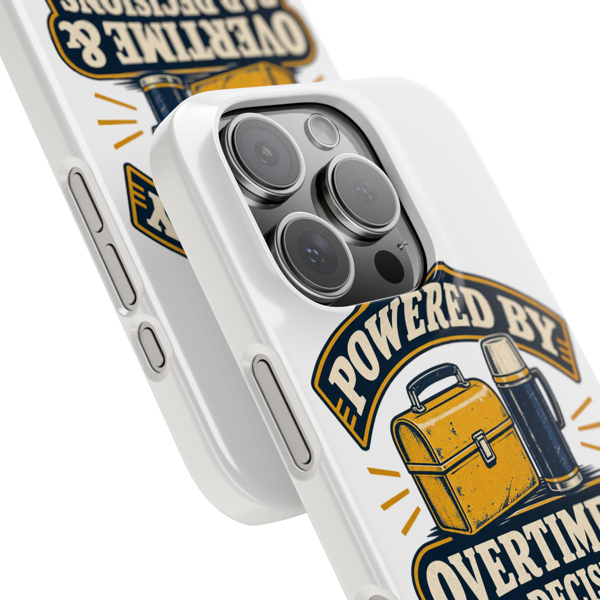 Powered By Overtime & Bad Decisions Phone Case