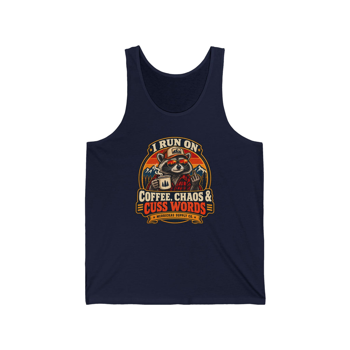 Coffee, Chaos & Cuss Words Tank Top