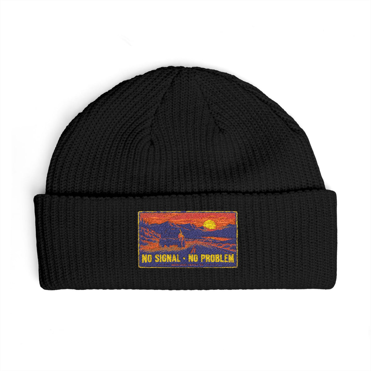 No Signal No Problem Cuff Beanie