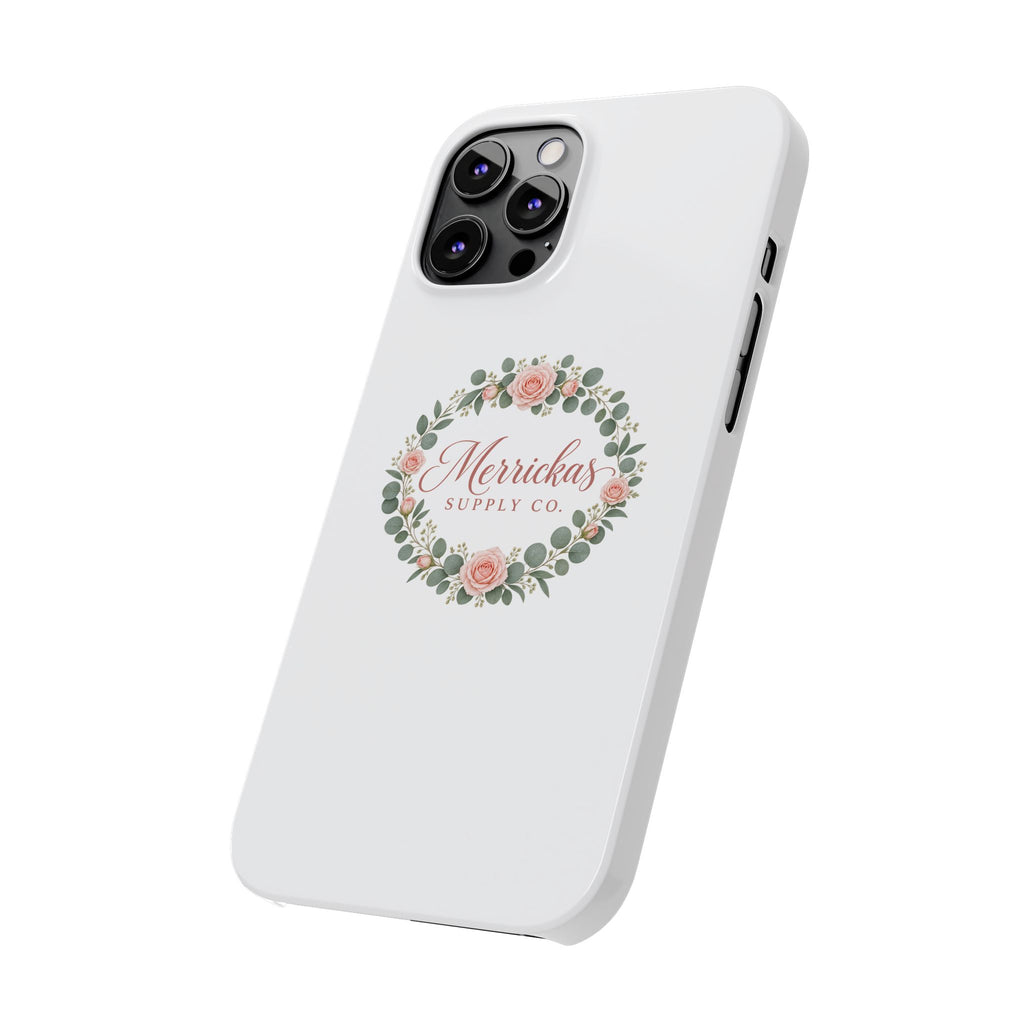 Merrickas Rose Wreath Script Phone Case