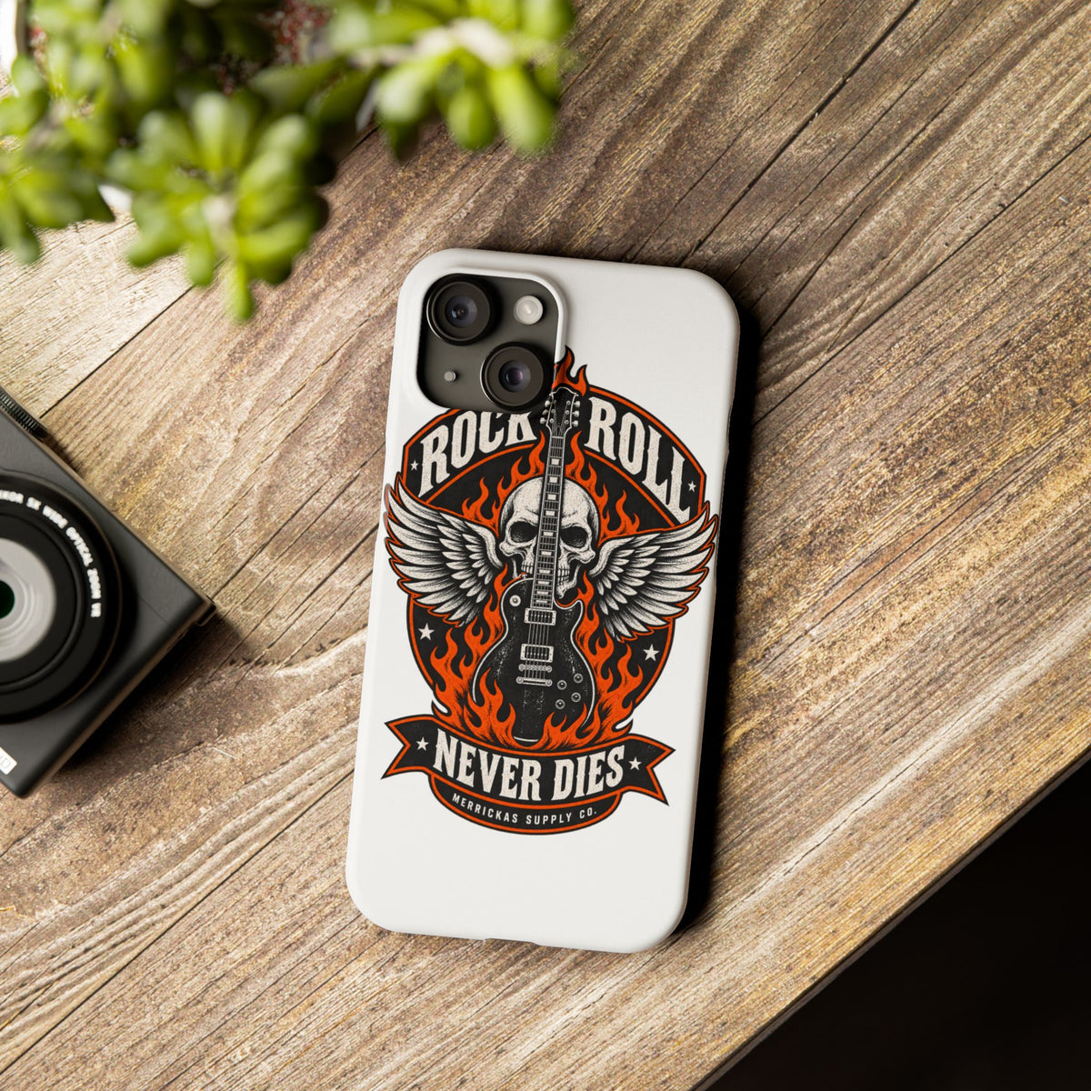 Rock N Roll Never Dies Phone Case
