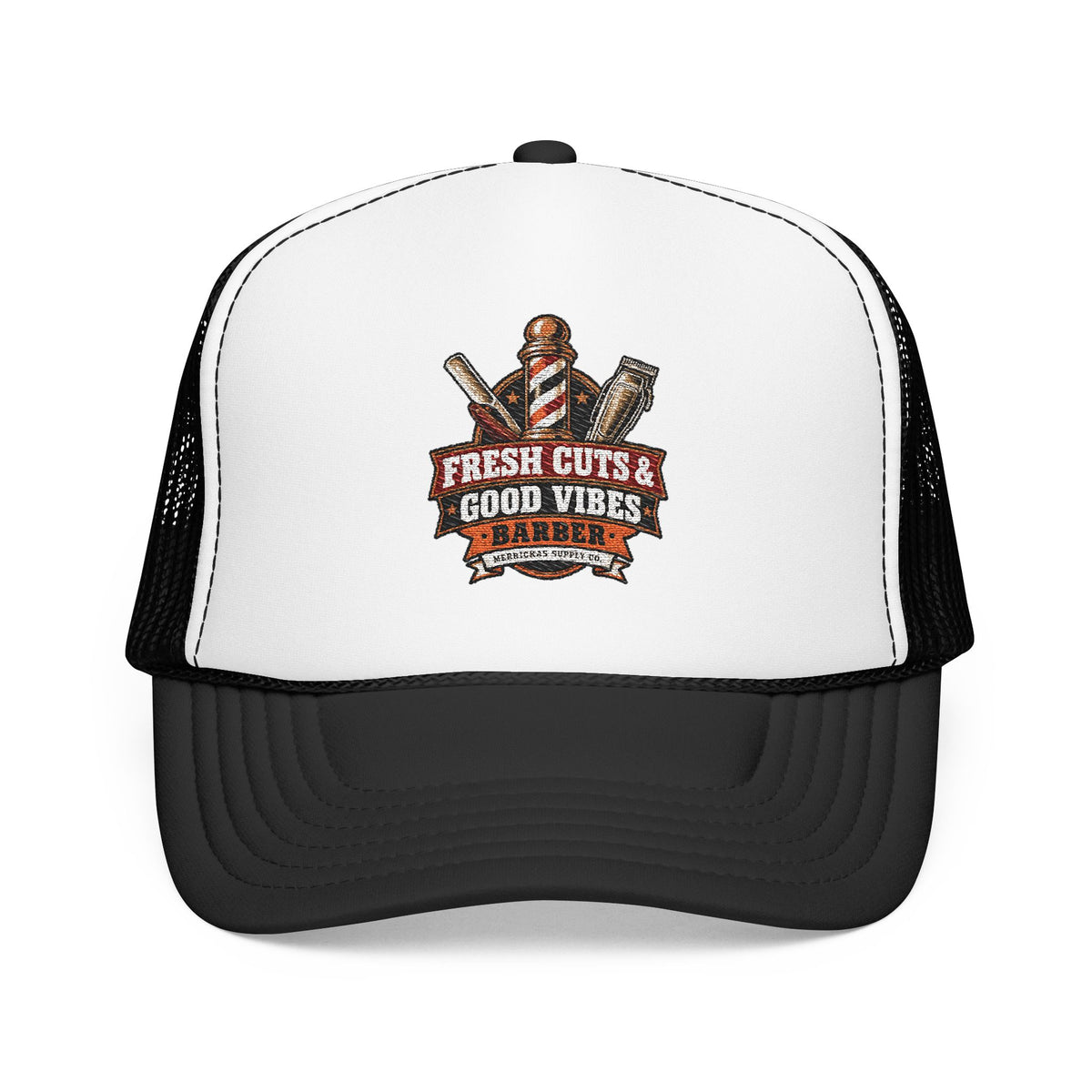 Fresh Cuts & Good Vibes Foam Trucker Hat