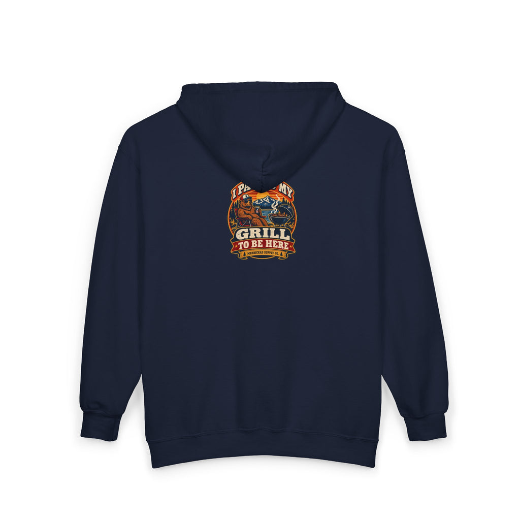 I Paused My Grill To Be Here Zip Hoodie