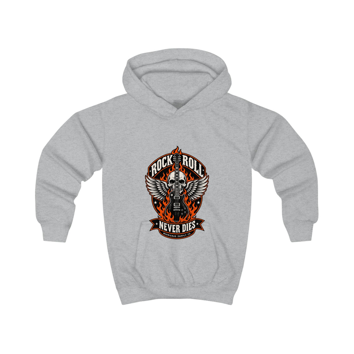 Rock N Roll Never Dies Kids' Hoodie