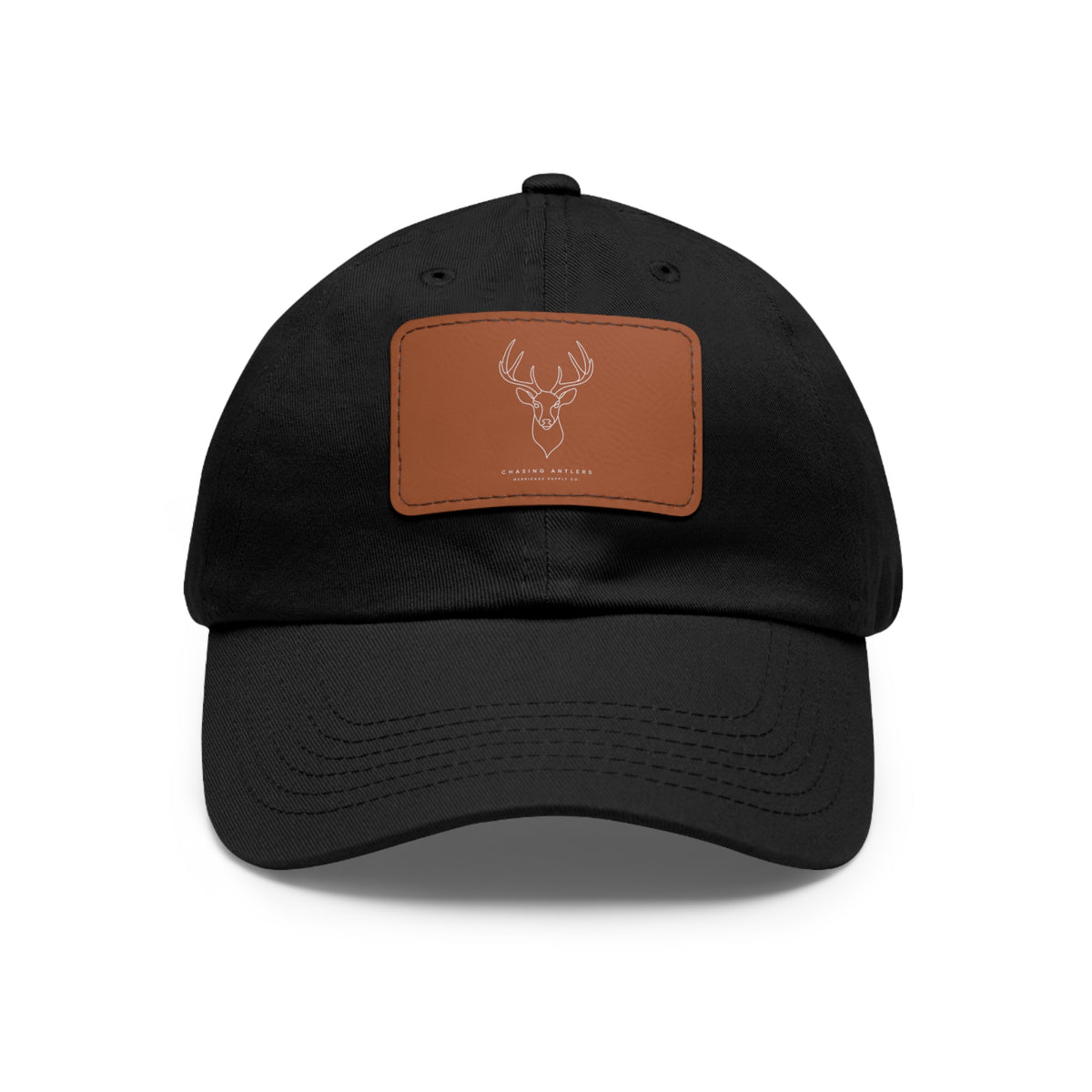 Chasing Antlers Leather Patch Dad Hat