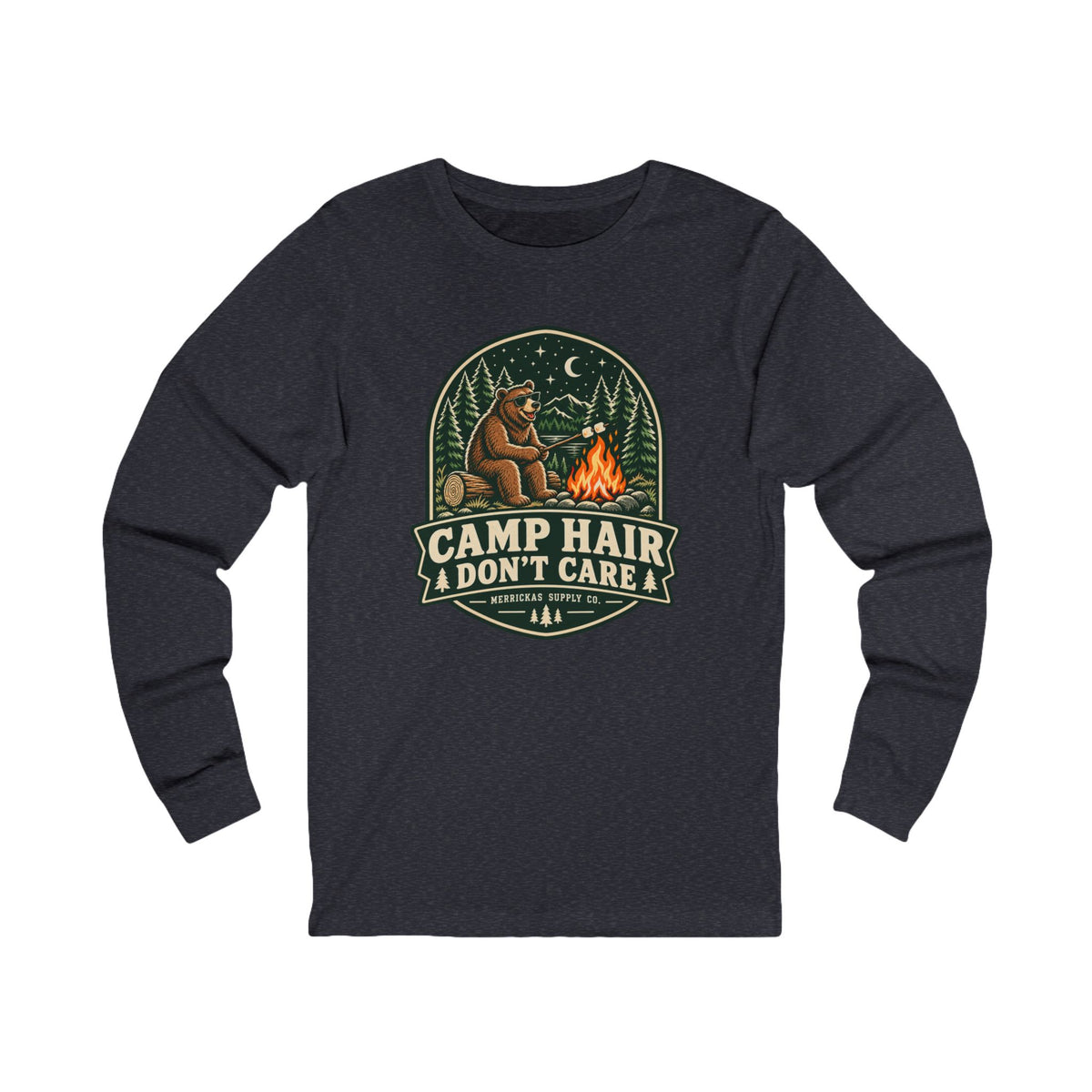 Camp Hair Don't Care Long Sleeve Tee