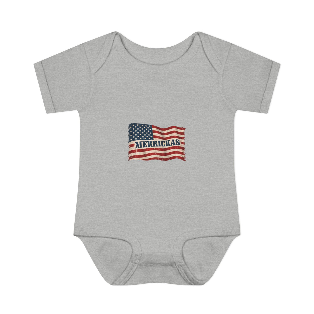 Merrickas Flag Baby Onesie