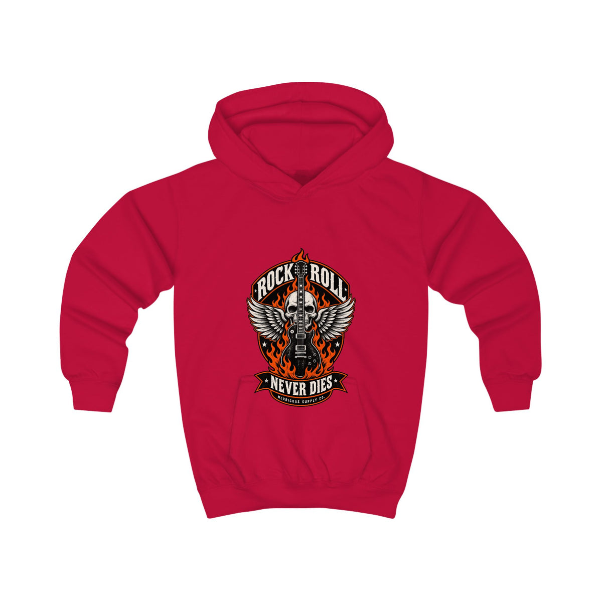 Rock N Roll Never Dies Kids' Hoodie