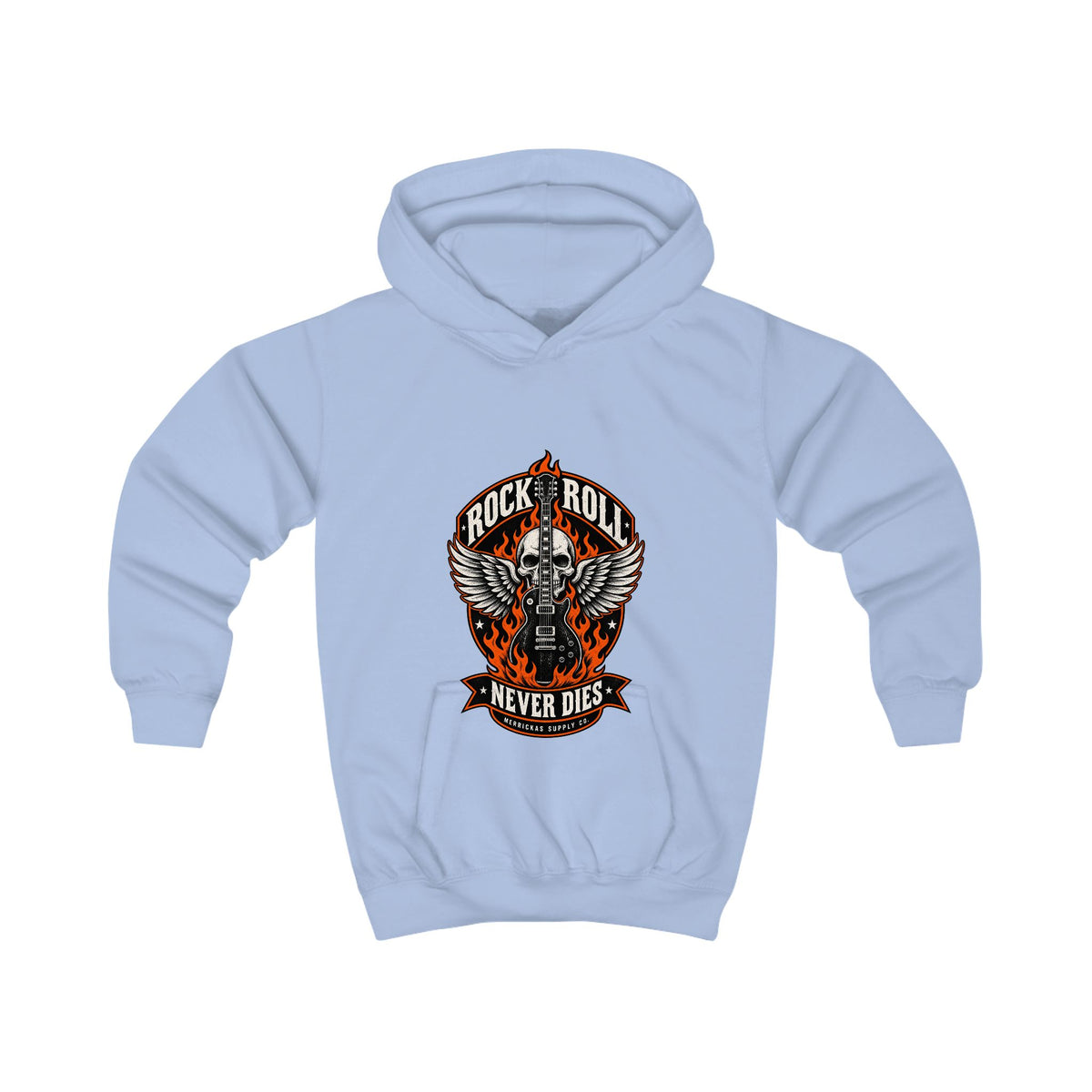 Rock N Roll Never Dies Kids' Hoodie