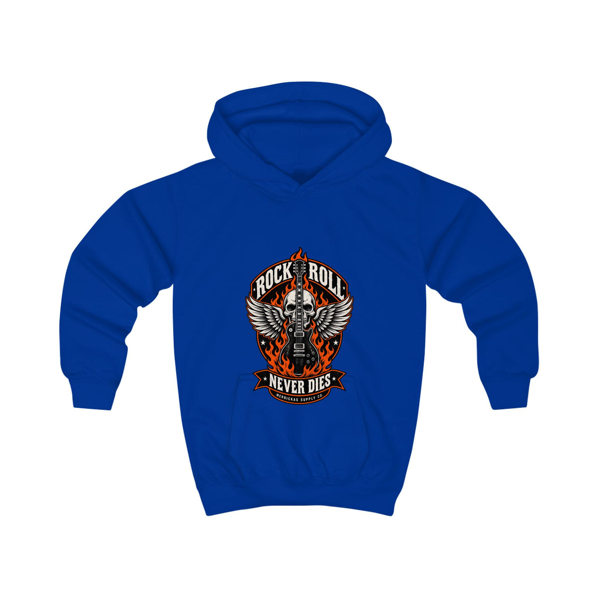 Rock N Roll Never Dies Kids' Hoodie