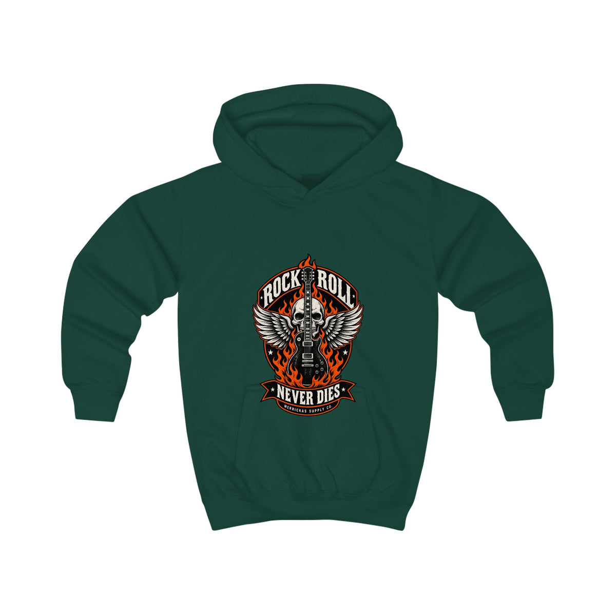 Rock N Roll Never Dies Kids' Hoodie