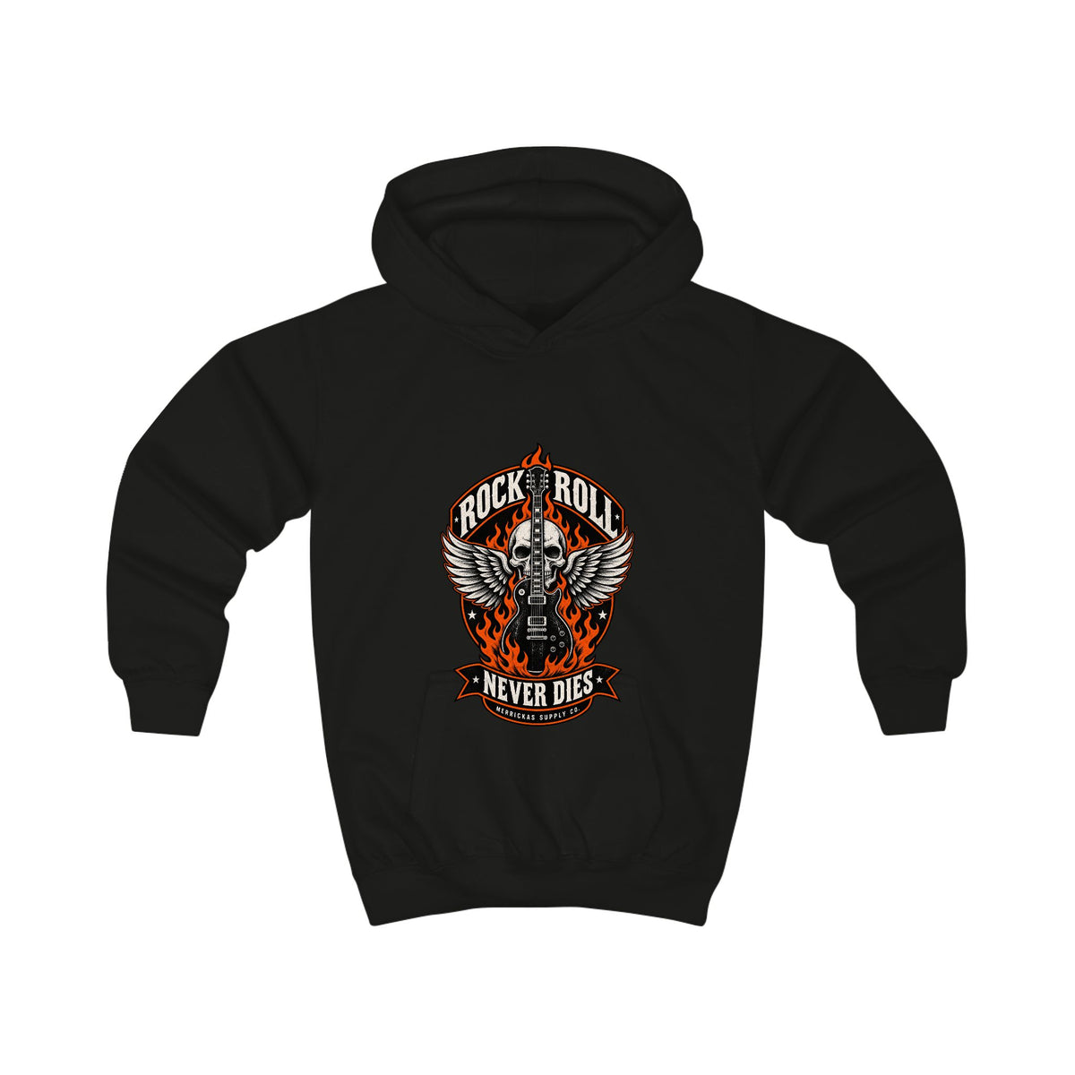 Rock N Roll Never Dies Kids' Hoodie