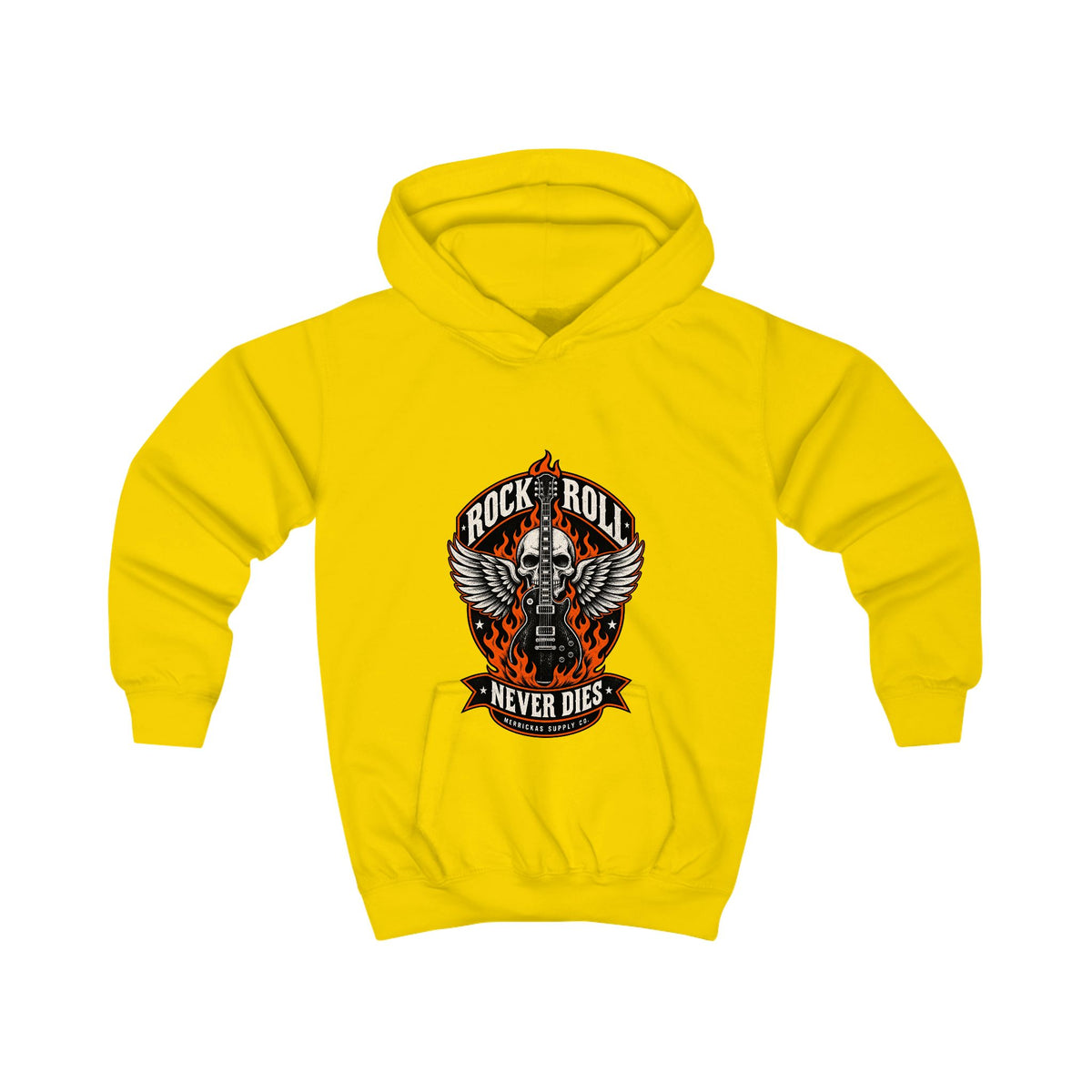 Rock N Roll Never Dies Kids' Hoodie