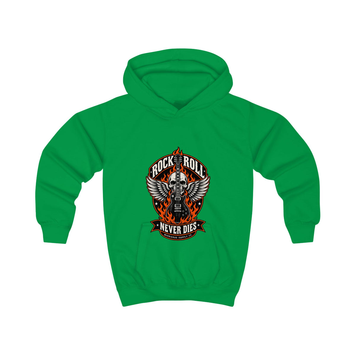Rock N Roll Never Dies Kids' Hoodie