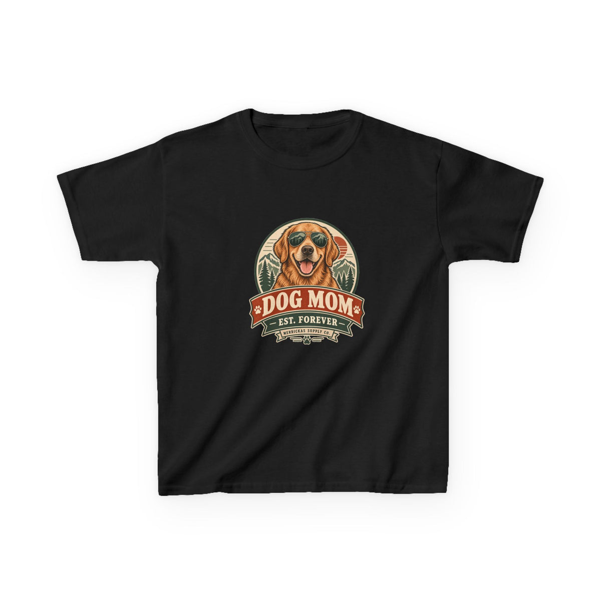Dog Mom Est. Forever Kids Tee