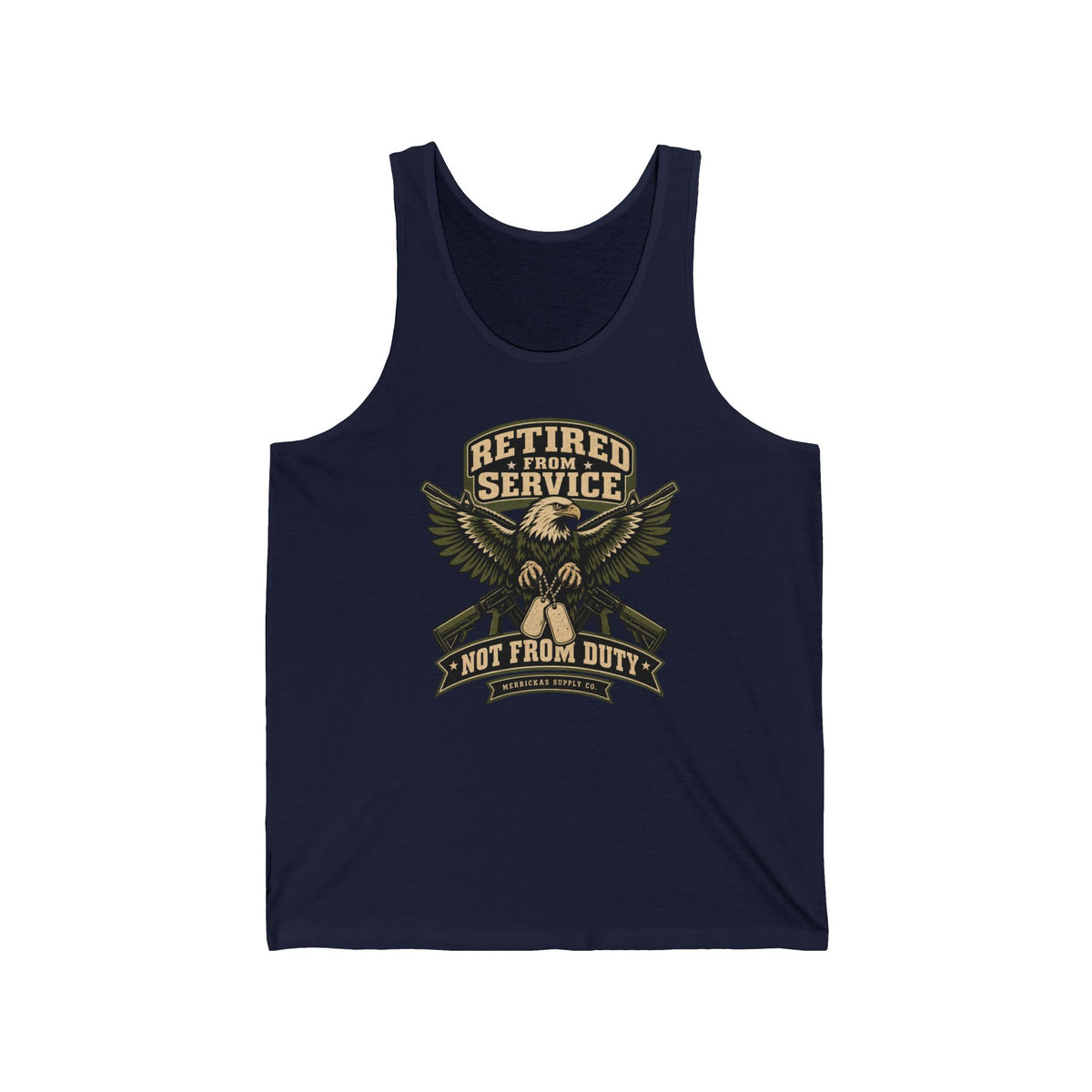 Retired From Service Not From Duty Tank Top