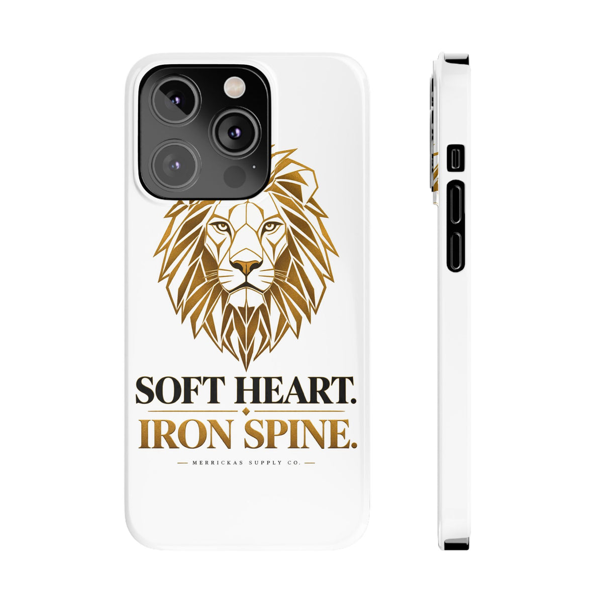 Soft Heart Iron Spine Phone Case