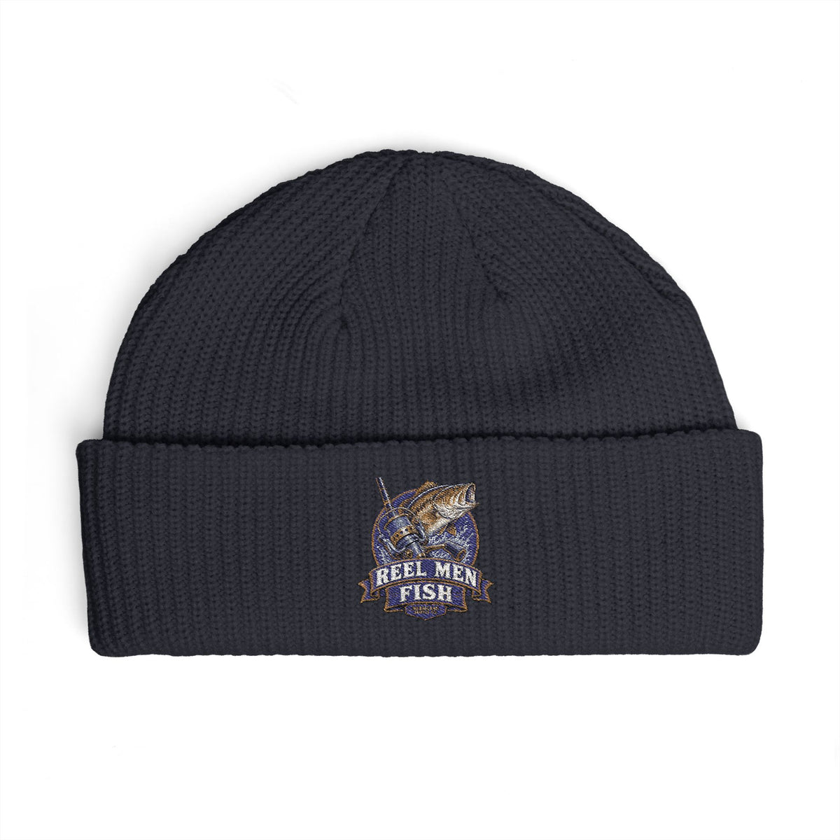 Reel Men Fish Cuff Beanie