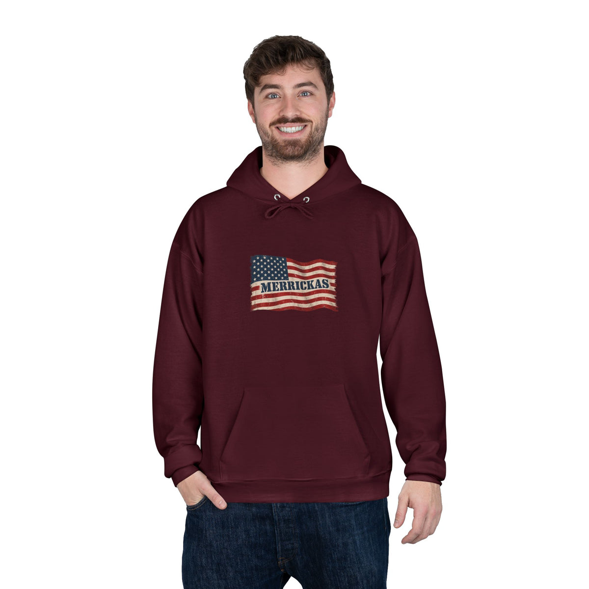 Merrickas Flag Heavyweight Hoodie