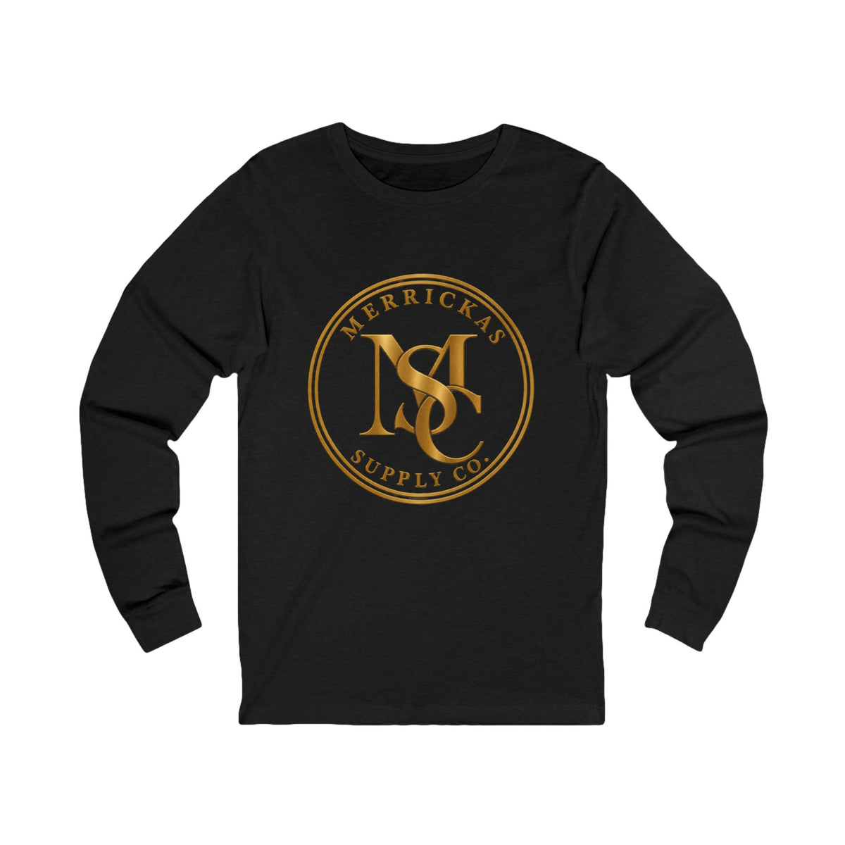 Merrickas Gold MSC Monogram Long Sleeve Tee