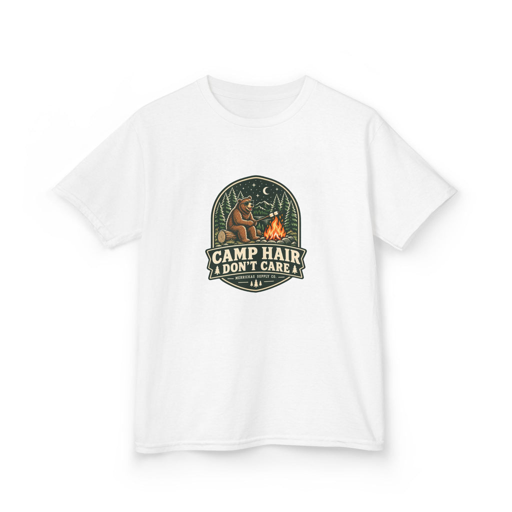 Camp Hair Don't Care Kids Tee