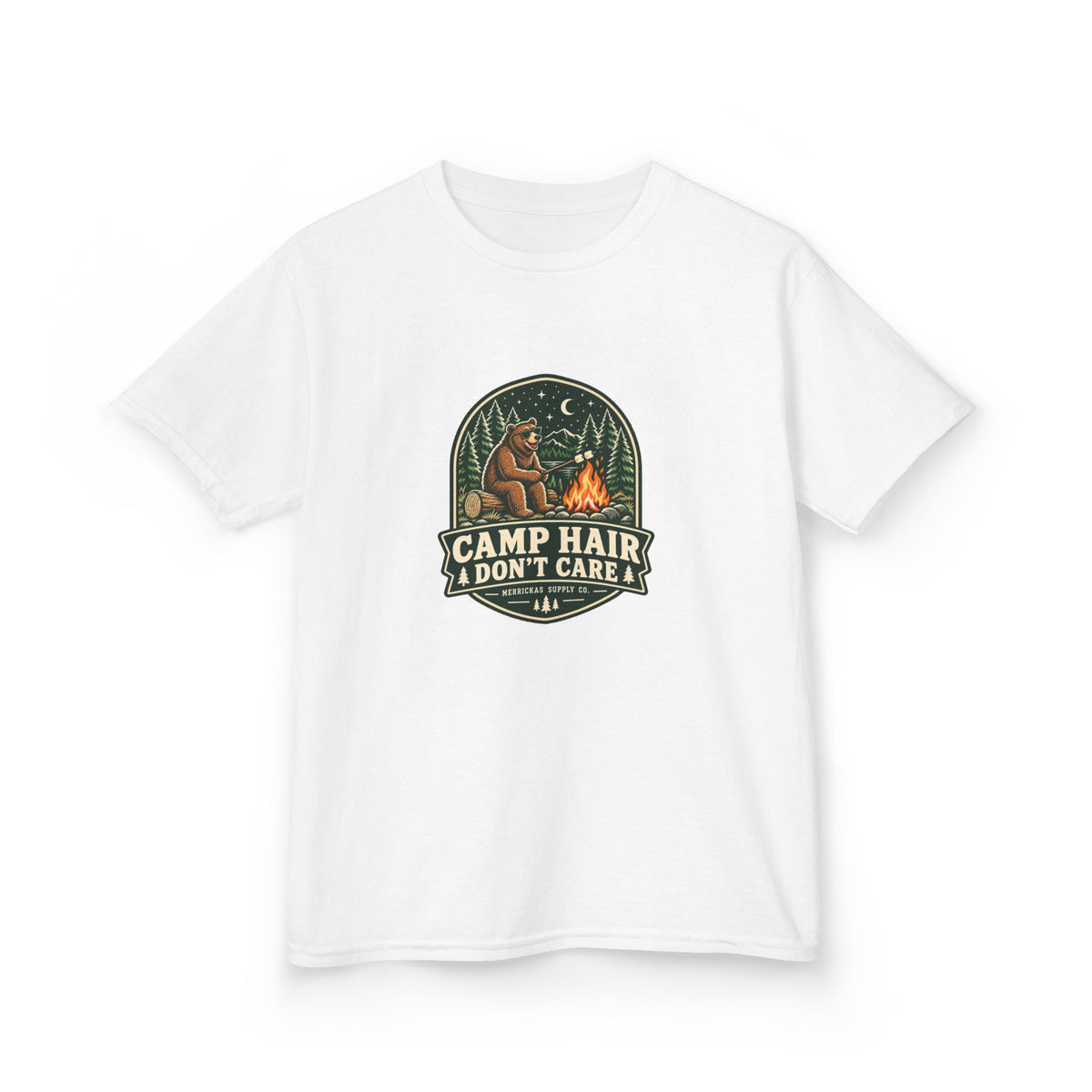 Camp Hair Don't Care Kids Tee