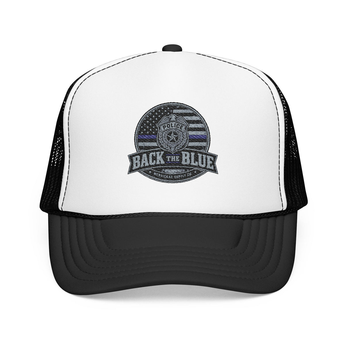 Back The Blue Foam Trucker Hat