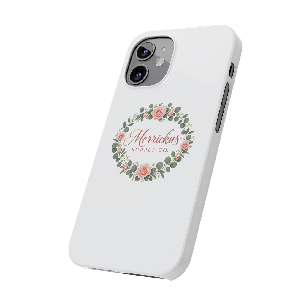 Merrickas Rose Wreath Script Phone Case