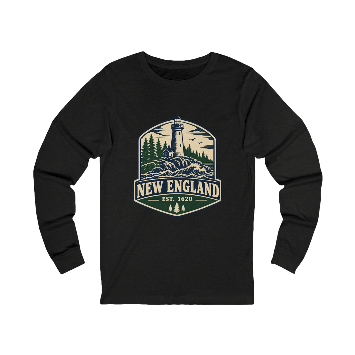 New England Lighthouse Long Sleeve Tee