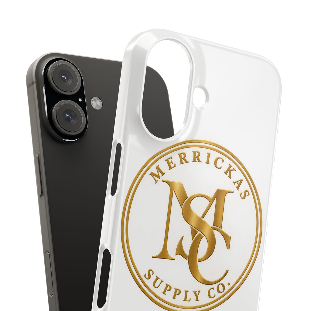 Merrickas Gold MSC Monogram Phone Case
