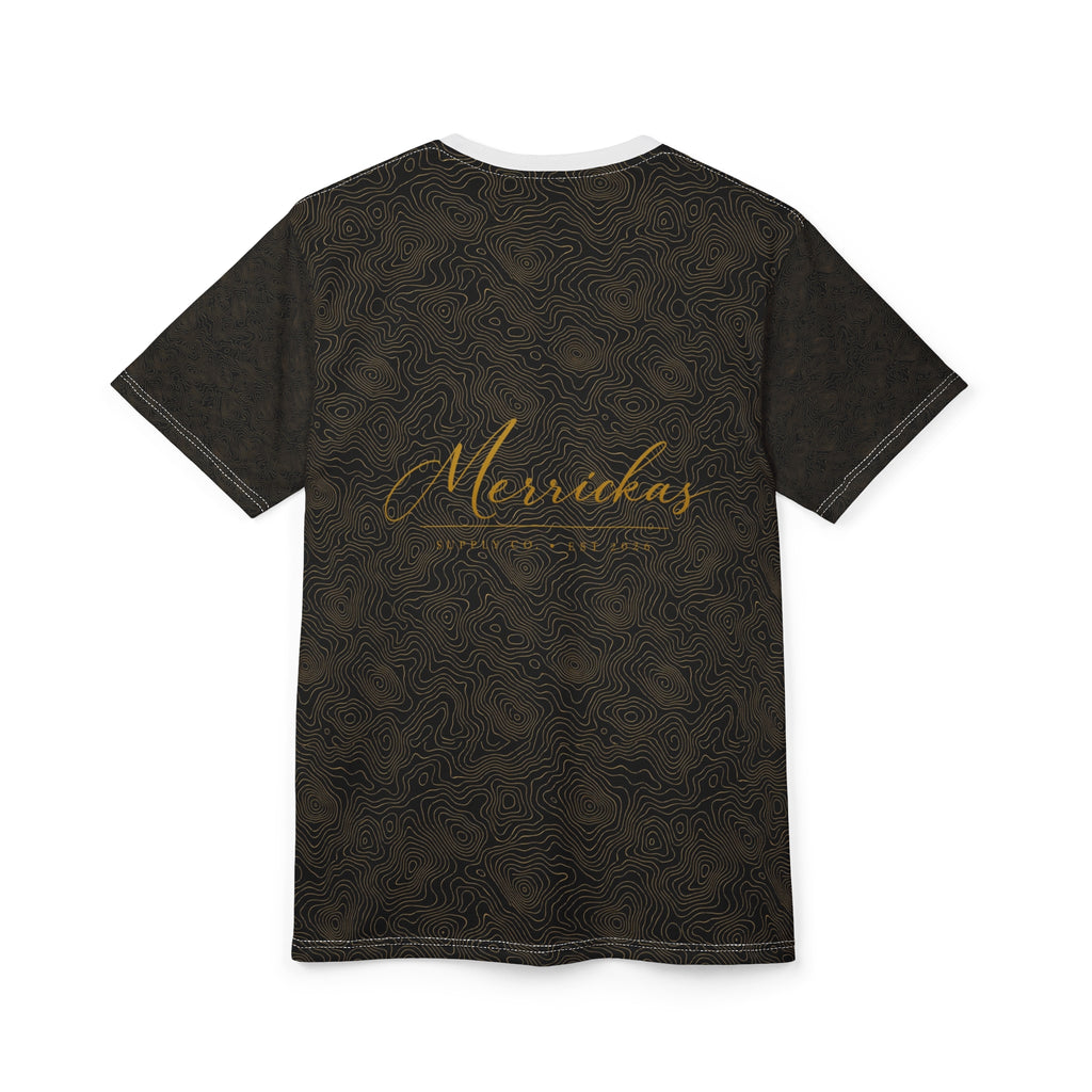 Black Gold Topo All-Over Print Tee
