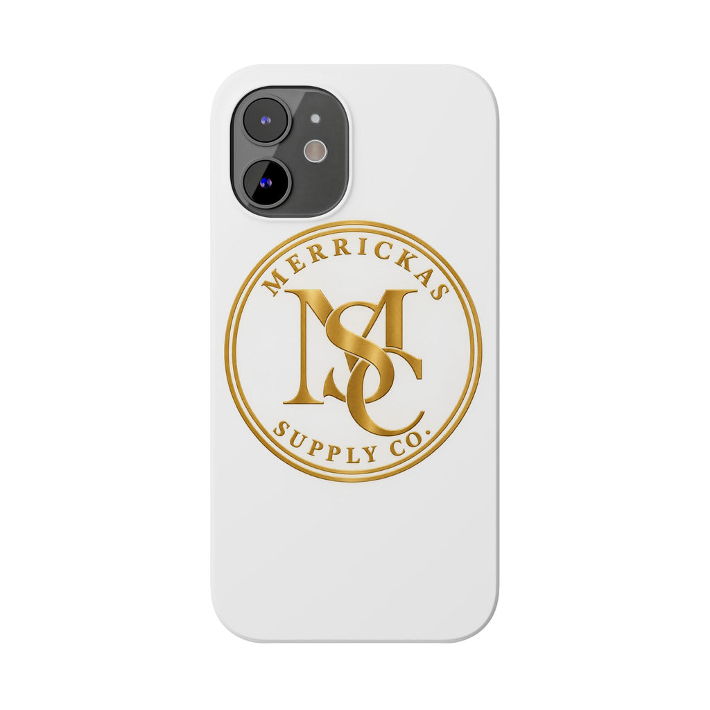 Merrickas Gold MSC Monogram Phone Case