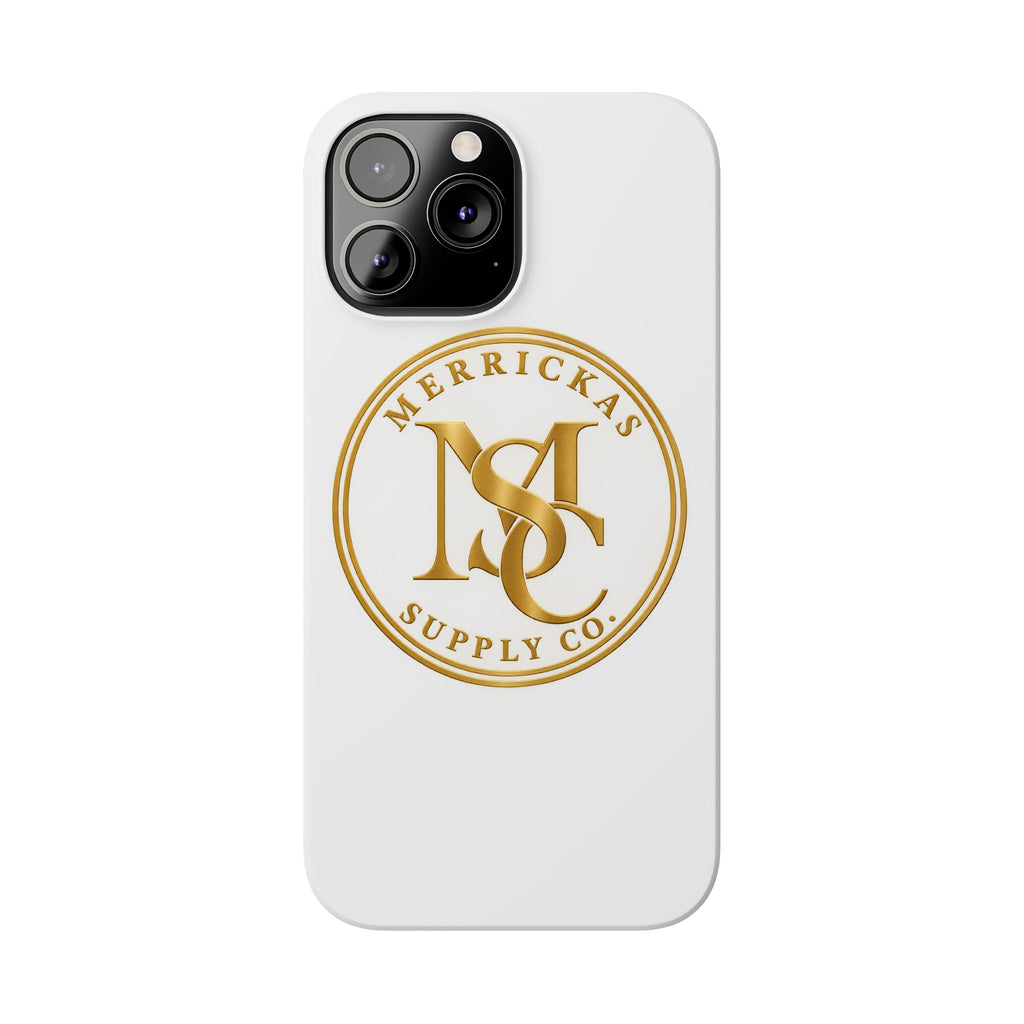 Merrickas Gold MSC Monogram Phone Case