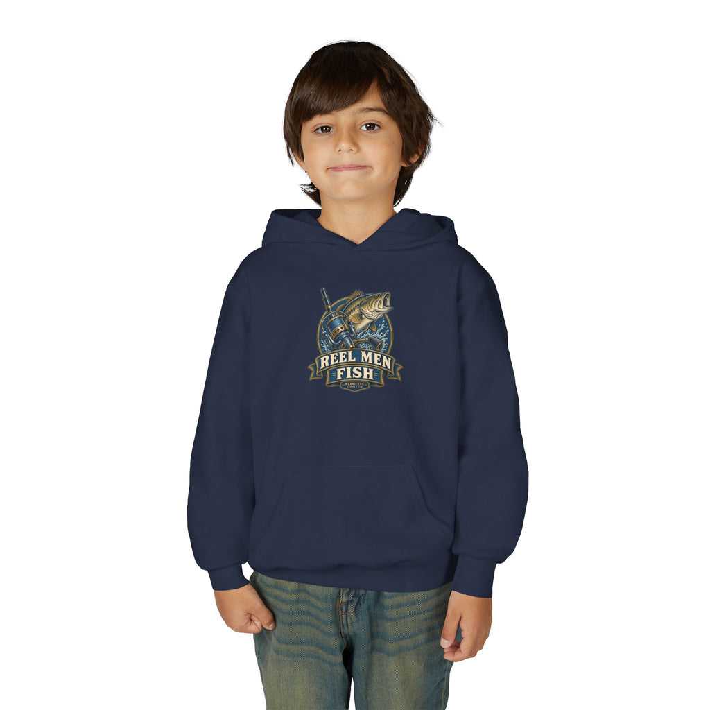 Reel Men Fish Youth Hoodie