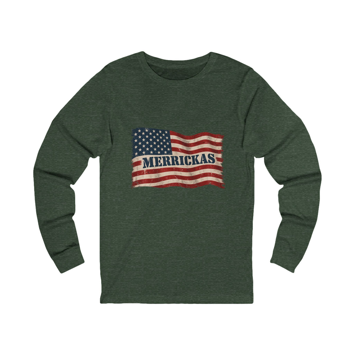 Merrickas Flag Long Sleeve Tee