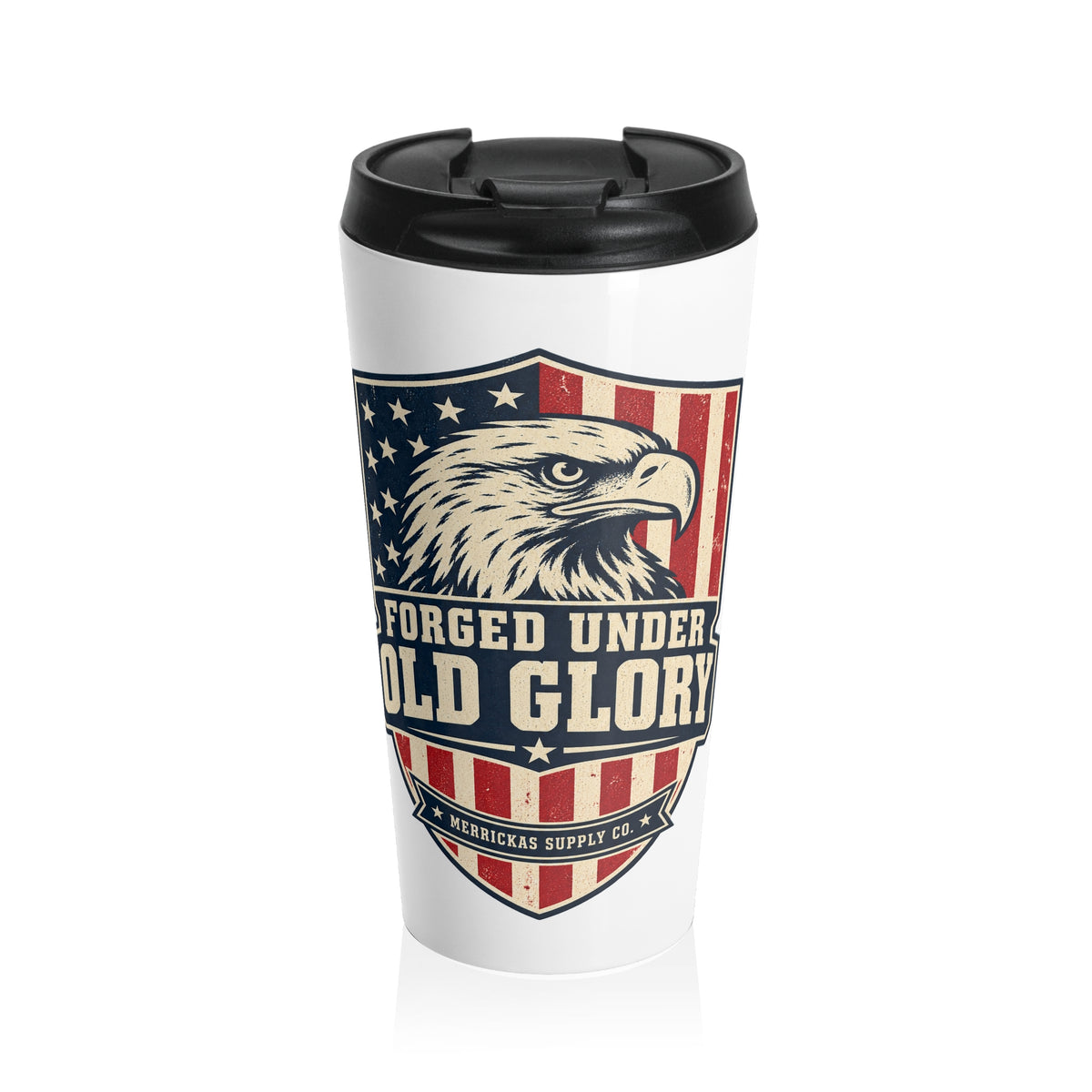 Forged Under Old Glory Travel Mug