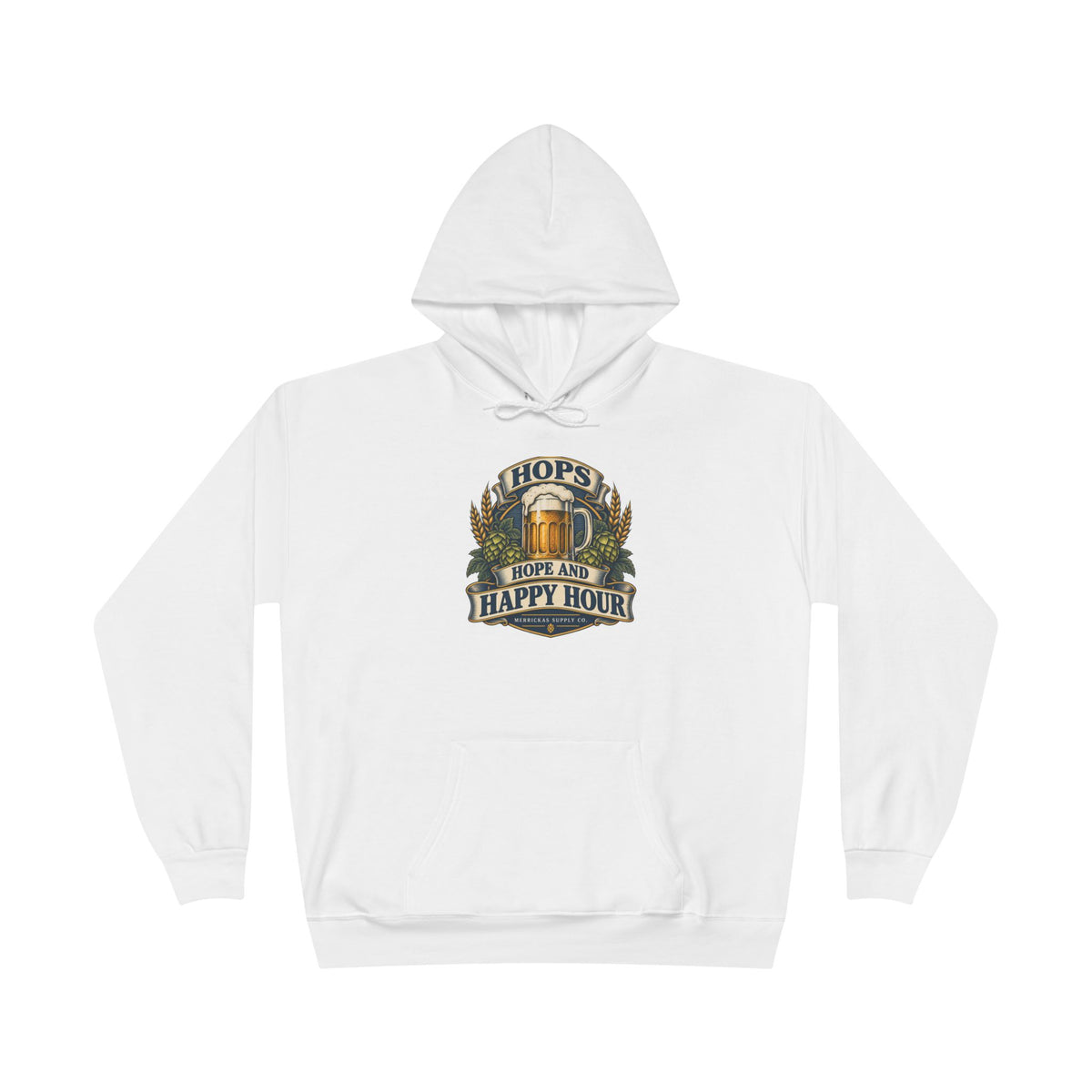 Hops Hope And Happy Hour Heavyweight Hoodie