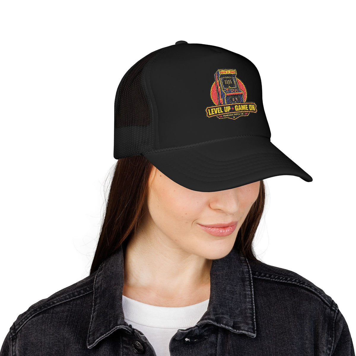 Level Up Game On Foam Trucker Hat