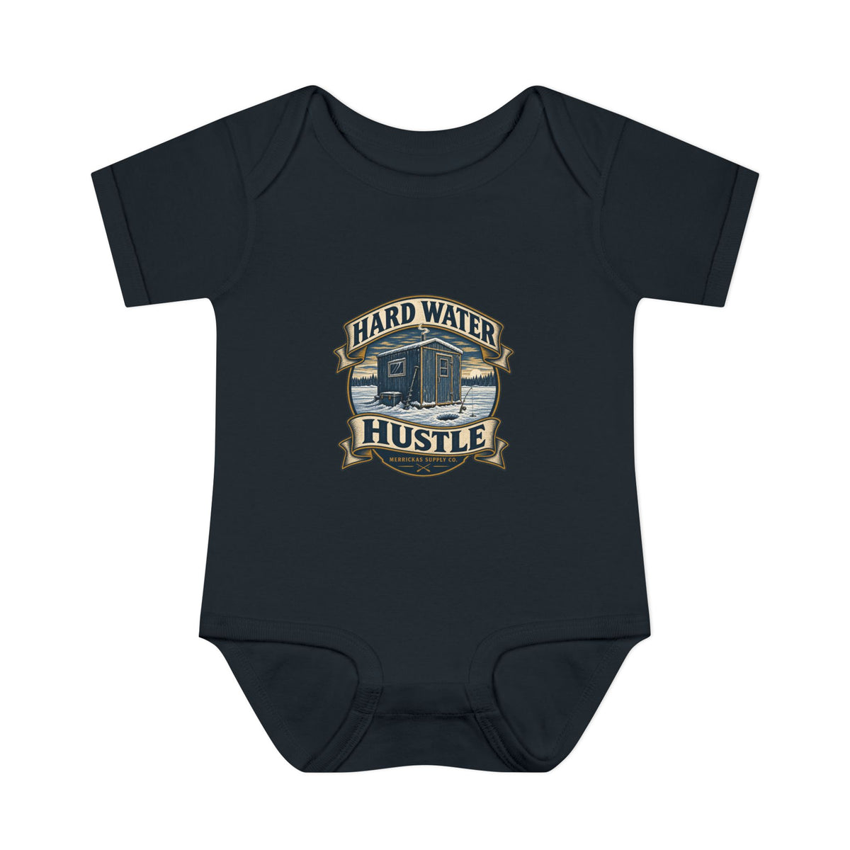 Hard Water Hustle Baby Onesie
