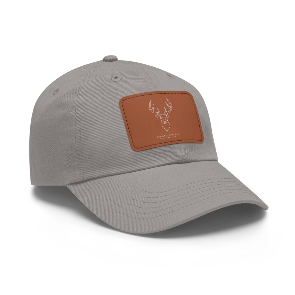 Chasing Antlers Leather Patch Dad Hat