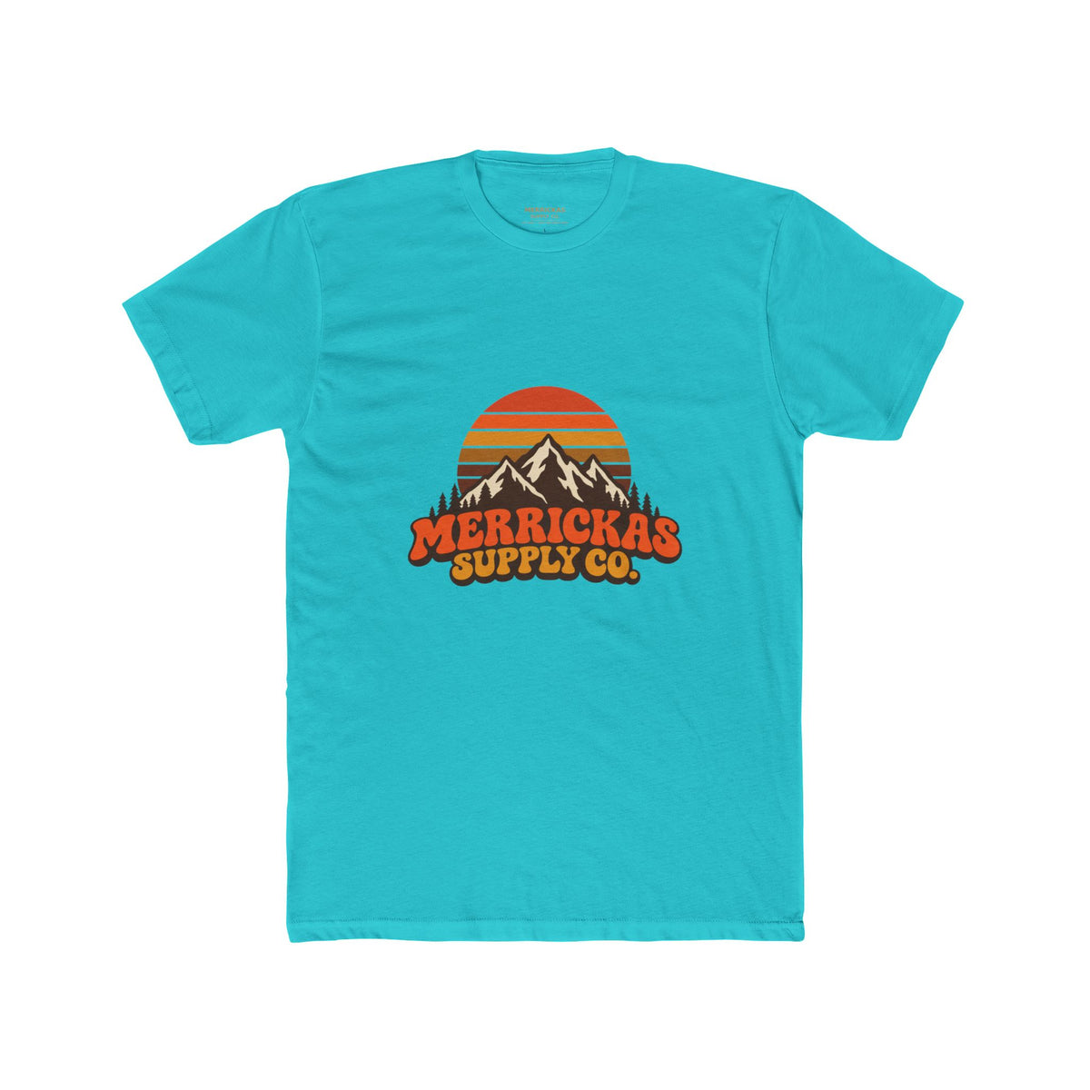 Merrickas Retro Sunset Mountain T-Shirt