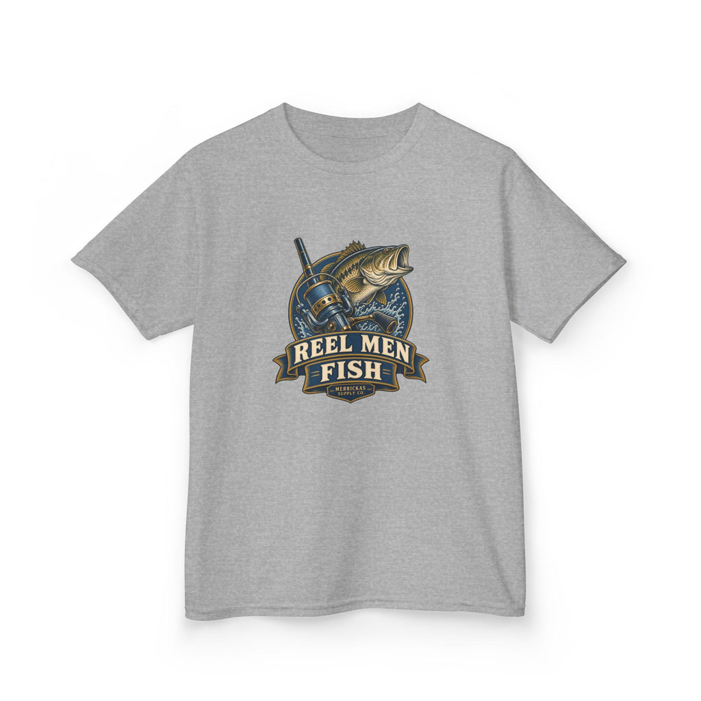 Reel Men Fish Kids Tee