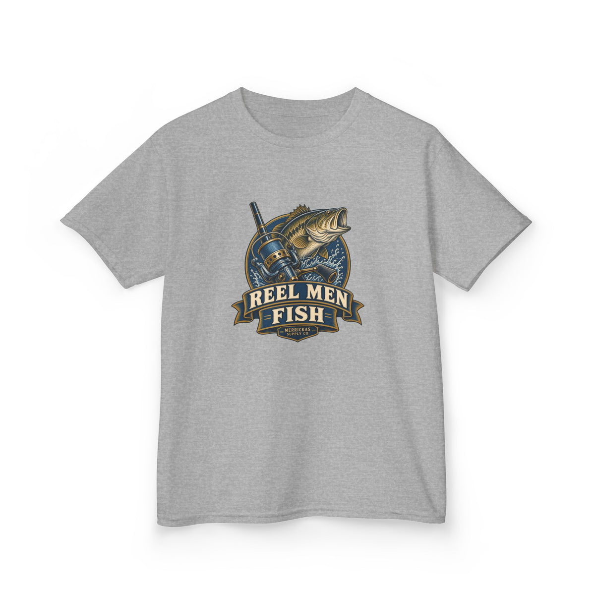 Reel Men Fish Kids Tee