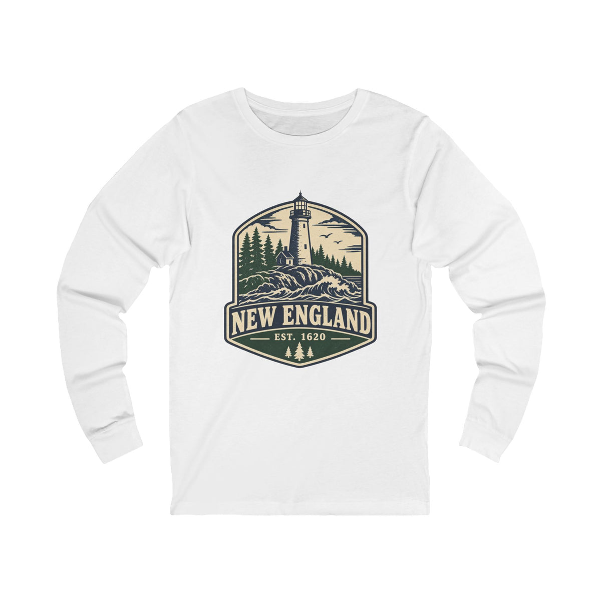 New England Lighthouse Long Sleeve Tee