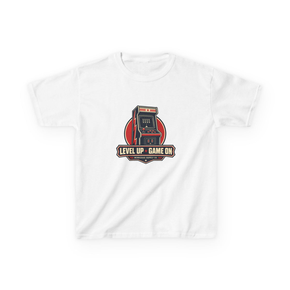 Level Up Game On Kids Tee