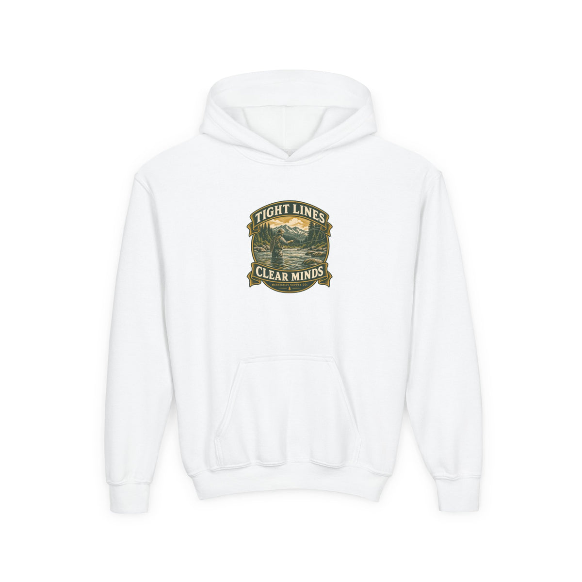 Tight Lines Clear Minds Youth Hoodie
