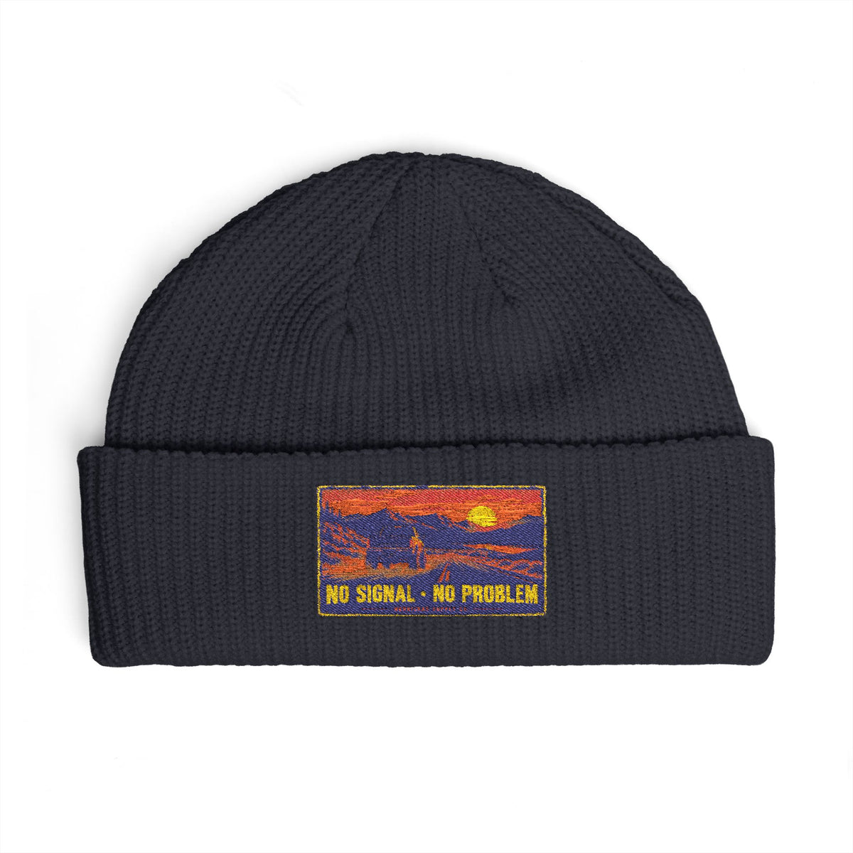 No Signal No Problem Cuff Beanie